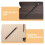 2 penne stilo universali di precisione per tablet touchscreen, colore nero 8