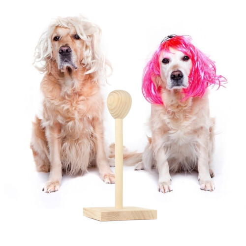 Wooden Wig Stand Holder 1 Piece 1