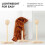 Wooden Wig Stand Holder 1 Piece 5