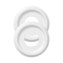 PU Ceiling Medallion White 10 Inch OD 4 Inch ID 2 Pack