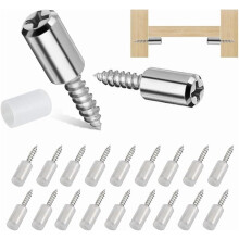 Self-Tapping Shelf Pegs with Non-Slip Sleeve, 30pcs – Compatible with Cabinets, Bookcases, Closets