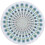 Microfiber Round Beach Towel Geometric Print 150cm 1