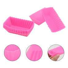 8 Pcs Square Cake Silicone Heat for Home Users