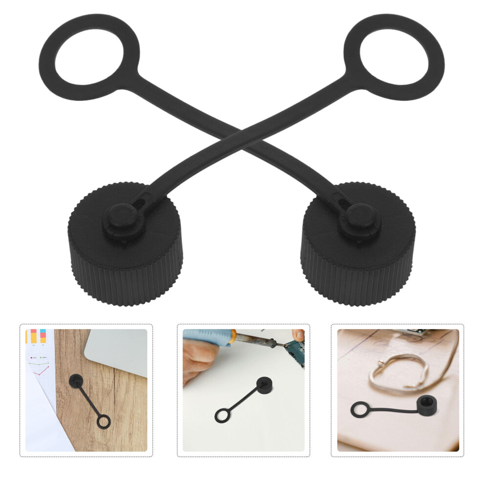 2Pcs Waterproof Charger Port Covers Protective Sealing Caps For Outdoor Use Plastic Connector Cover 9152228711990