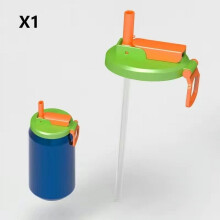 Cross-Border Coke Soda Cup Lid Leak-Proof Sealing Lid Silicone Can Lid with Straw Easy-Open Can Lid