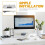 1 Set Under Desk Mount Keyboard Tray in Light Grey Abs for Ergonomic Office Use 6