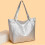 Borsa a tracolla da donna in morbida pelle, capiente e alla moda, casual e semplice. 5