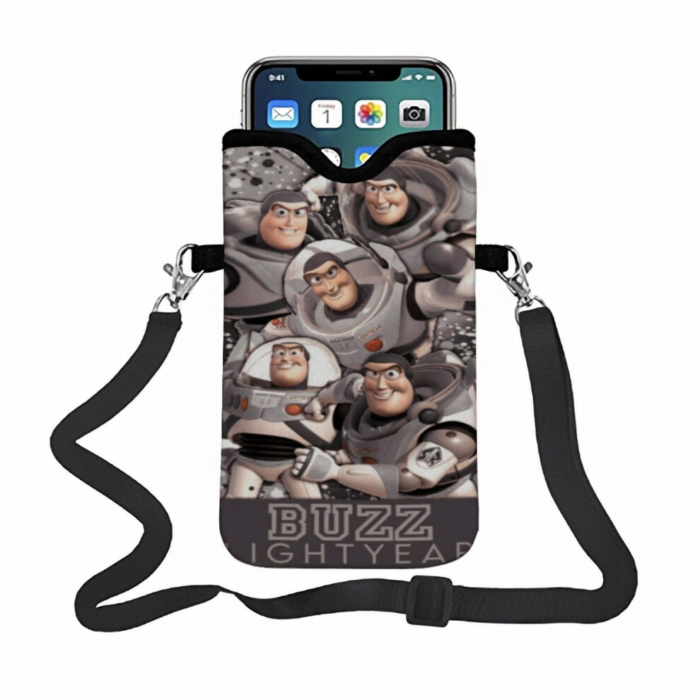 Buzz Lightyear 2 Phone Bag Phone Satchel, Featuring An Adjustable Strap Small Pouch Ideal For Carrying Most Smartphones. 9152228713314