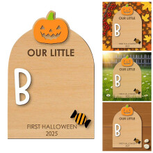 Halloween keepsake footprint and handprint art decoration