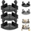 No-Drill Suction Cup Corner Shower Shelf, Rustproof Bathroom Storage Rack (Black, 3PCS) 1