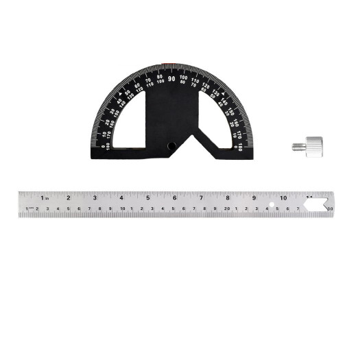 Woodworking Edge Ruler Protractor Angle Gauge Measure Carpenter Tool