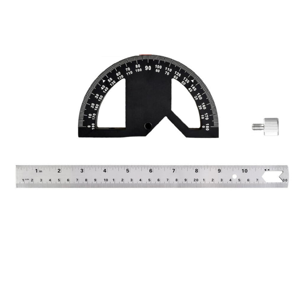 Woodworking Edge Ruler Protractor Angle Gauge Measure Carpenter Tool 9152228714519