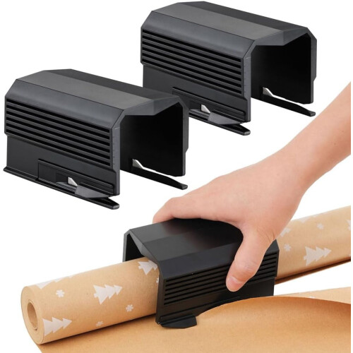 Wrapping Paper Cutter Slider Tool Set Black