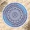 Microfiber Round Beach Towel Geometric Print 150cm 2