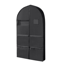 Space-Saving Hanging Garment Bag with Self-Compression Zipper, Hanger Included – Compatible with Down Coat Storage