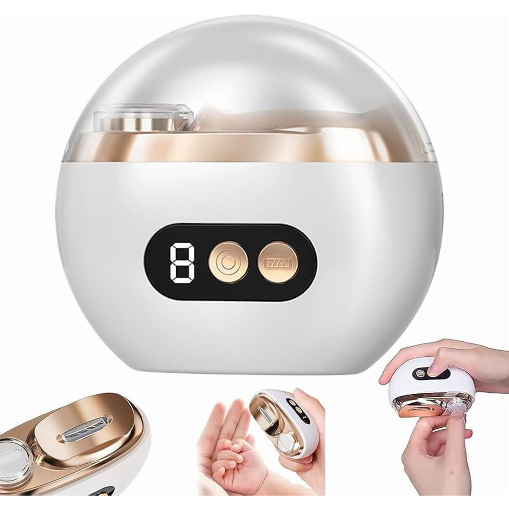 Electric Nail Trimmer 3-in-1 Quiet Clipper with 3 Speeds