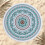 Microfiber Round Beach Towel Geometric Print 150cm 5