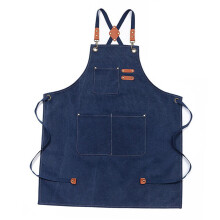 Heavy Duty Canvas Shop Work Aprons Men Women Adjustable with V1 X3O4