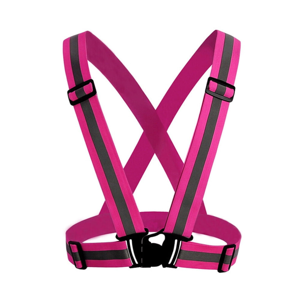 Sports And Outdoors Under $15 Visibility Neon Vest Reflective Belt Vest Fit For Running Cycling Sports 9130661097536