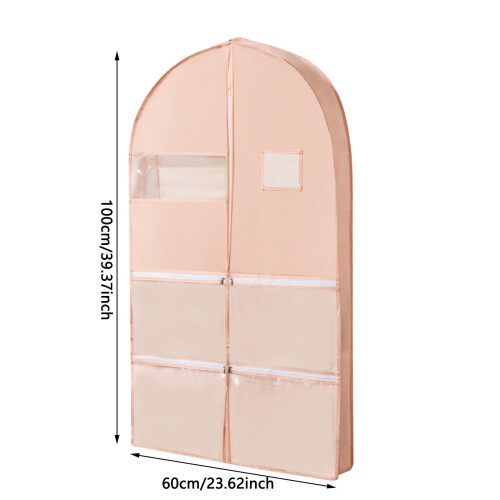Space-Saving Hanging Garment Bag with Self-Compression Zipper, Hanger Included – Compatible with Down Coat Storage 2