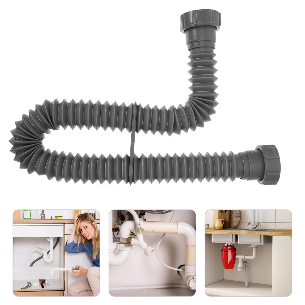 11/2 Expandable Flexible Sink Drains, Universal Sink Drain Pipe Adjustable Kit Flexible Drain Hose For Kitchen Bathroom Sink Plumbing Installation 9130661097130