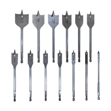 13pcs Hex shank Long HSS Wood Flat Drills Bits for Hole Cutter Woodworking Spade