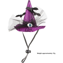 Papapt Dog Halloween Costume – Witch Hat for Small/Medium/Large Breeds, Cat Clothes, Party Decoration – Compatible with J02