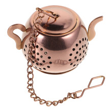 Stainless Steel Teapot Shape Tea Infuser with Hook Strainer for Loose Leaf Tea Accessories for Tea Drinkers for Home Office and Travel