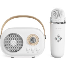 Retro Bluetooth Speaker Portable Vinyl Style 8-10hrs