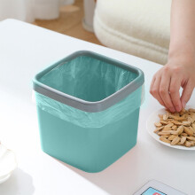 Mini Trash Can for Bathroom, Office, Kitchen – Compact, Stylish, Easy-Clean Plastic Countertop Bin with Pressure Ring