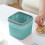 Mini Trash Can for Bathroom, Office, Kitchen – Compact, Stylish, Easy-Clean Plastic Countertop Bin with Pressure Ring 1