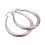 Women's Silver Stud Dangle Earrings Oval Edge 2PCS 3