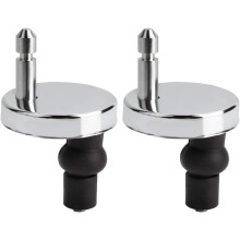 2X Toilet Seat Hinges Top Close Soft Release Quick Fitting Heavy Duty Hinge Pair