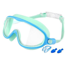 Children's Large Frame Waterproof and Anti Fog Swimming Goggles, 2025 Summer Wide View Swimming Goggles for Kids Boys Girls