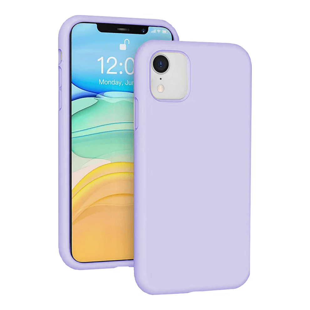 Silicone Case For Compatible With Iphone Xr, Soft-Touch Protective Liquid Silicone Cover, Purple 9170372301775