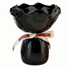 Bowknot Design Decorative Flower Vase, Ceramic Vases for Ideal Shelf Decor/Table/Living Room