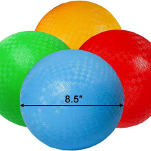 Playground Balls Set 8.5-Inch 6 Pcs with Hand Pump