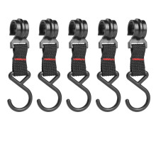 Vinyl Suspension Hooks – S-Shaped Stainless Steel Perforated Hooks, Sturdy & Lightweight, Multi-Functional for Clothes, Pots, Lights, Camping