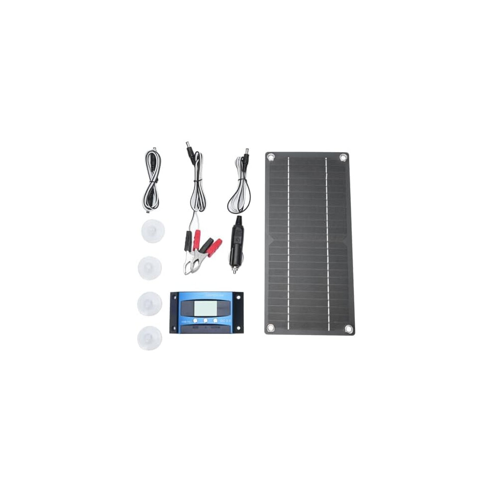 600W 12V Monocrystalline Solar Kit With 100A Charge Controller For Rv, Campers & Off-Grid Â Compatible With Garden & 9170372302888