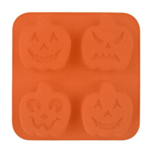Pumpkin & Ghost Candy Silicone Molds, Food Grade, BPA Free, Oven Safe, for Chocolate, Wax Melts, Cake Decor—Compatible with Halloween DIY