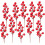 Artificial Red Holly Berry Picks Plastic Foam Stems 40-Pack 1