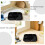 Black Unbreakable Divided Plates PP for Dinner Portion Control 2Pcs 8