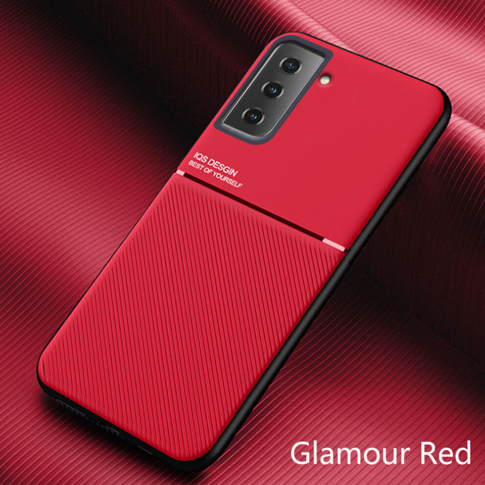 Case For Compatible With Samsung Galaxy S21 Plus 6.7-Inch Â Luxury Shockproof Tpu Silicone Ultra-Slim Hybrid Cover, Red 9170372305421