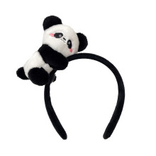 Panda Doll Headband, Panda Ear & Paw Headband, Panda Brooch & Hairpin – Animal Hair Accessory for Kids & Adults, Party & Holiday Use