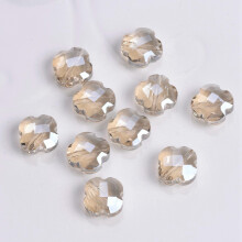 Flower Clover Crystal Glass Spacer Beads 12mm 10pcs