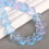 Heart Shape Lampwork Glass Beads Blue Pink 10pcs 1