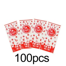 100 sachets cadeaux de Pâques transparents à motifs lapin et œufs, parfaits pour les fêtes, les goûters et les cadeaux.