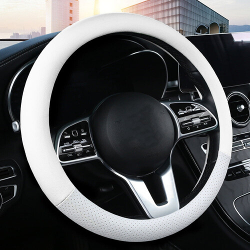 Microfiber Leather Steering Wheel Cover Universal Anti-Slip