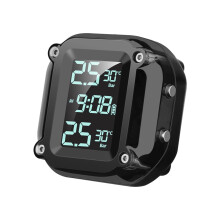 Motorcycle TPMS with 2 External Sensors and LCD Display