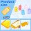Plastic Key Tags with Labels and Ring 50 Pcs 4